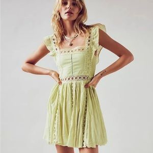 Free People lime dress